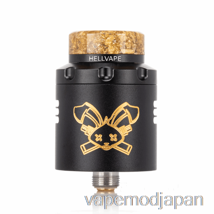 VAPE JAPAN Hellvape Dead Rabbit V3 24mm RDA ブラックゴールド